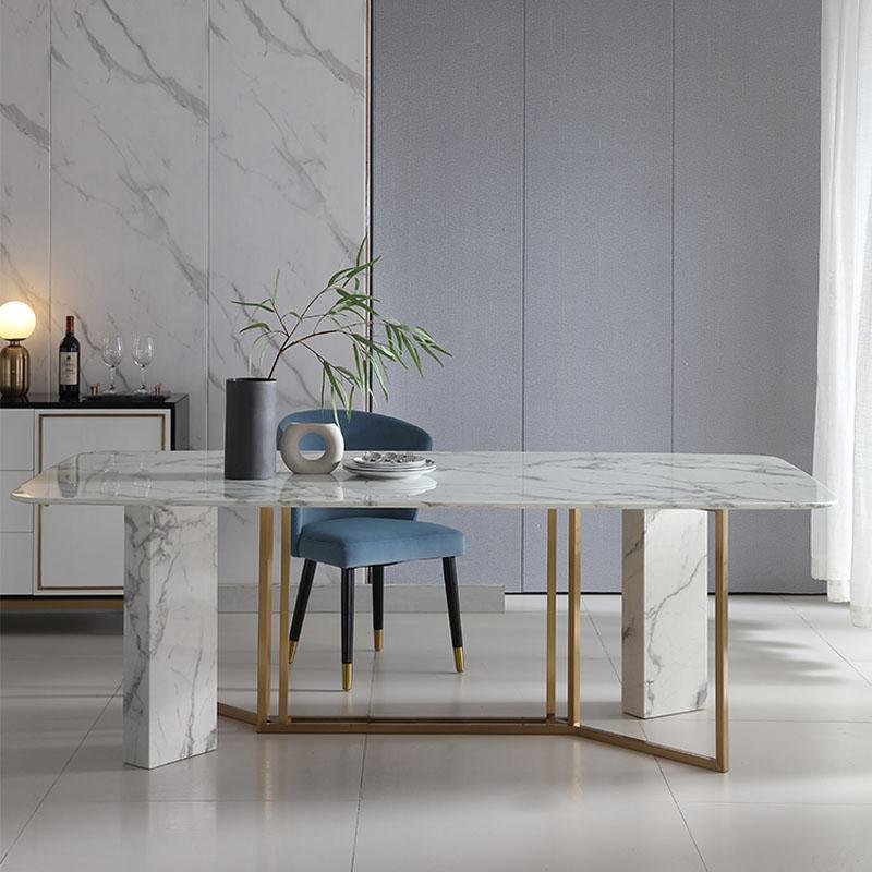 FenX Dining Table, Dining Table, Sintered Stone And Gold - Joe’s Haven