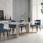 FenX Dining Table, Dining Table, Sintered Stone And Gold - Joe’s Haven
