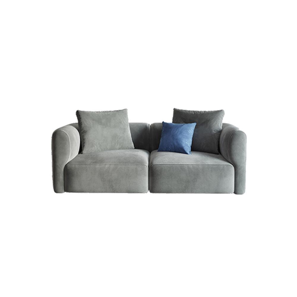 FIN Four Seater Sofa, Four Seater Corner Sofa, Grey Velvet - Joe’s Haven