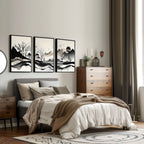 Framed Landscape Wall Art | Set of 3 wall art prints - Joe’s Haven