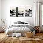 Framed Landscape Wall Art | Set of 3 wall art prints - Joe’s Haven
