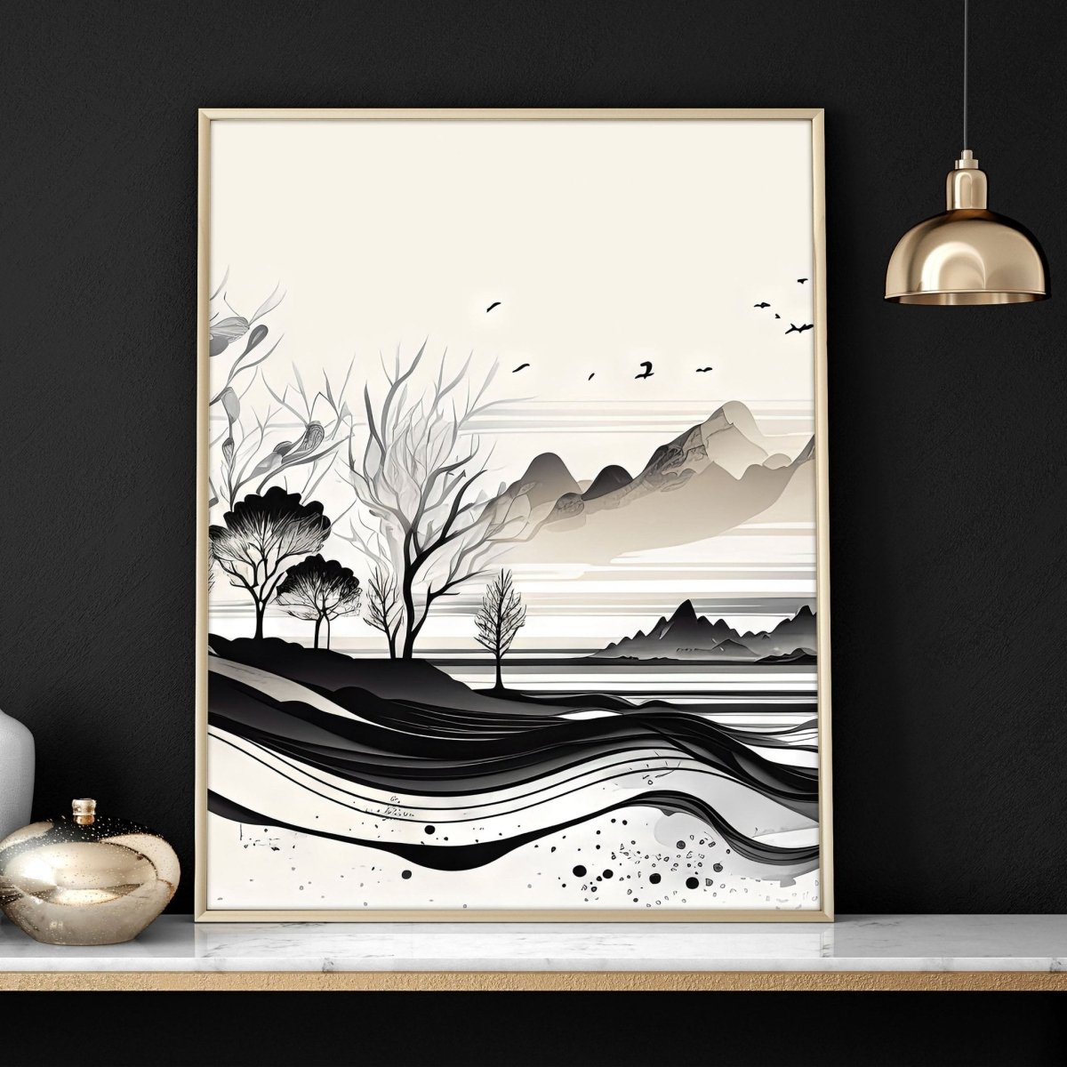 Framed Landscape Wall Art | Set of 3 wall art prints - Joe’s Haven
