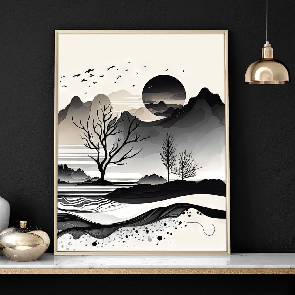 Framed Landscape Wall Art | Set of 3 wall art prints - Joe’s Haven