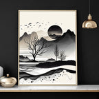 Framed Landscape Wall Art | Set of 3 wall art prints - Joe’s Haven