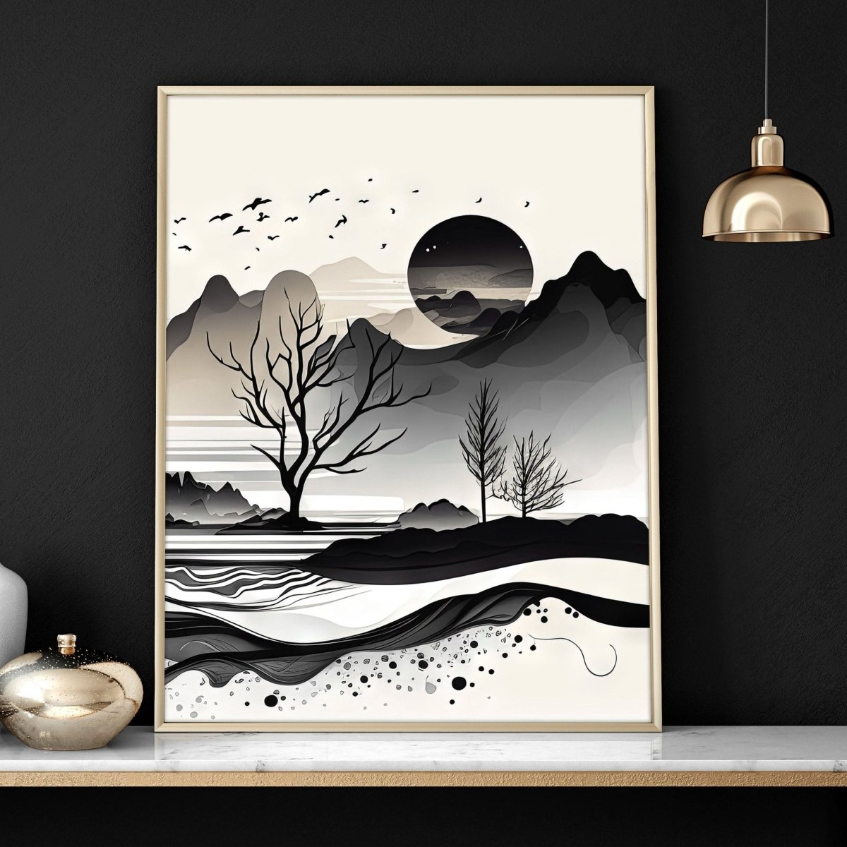 Framed Landscape Wall Art | Set of 3 wall art prints - Joe’s Haven