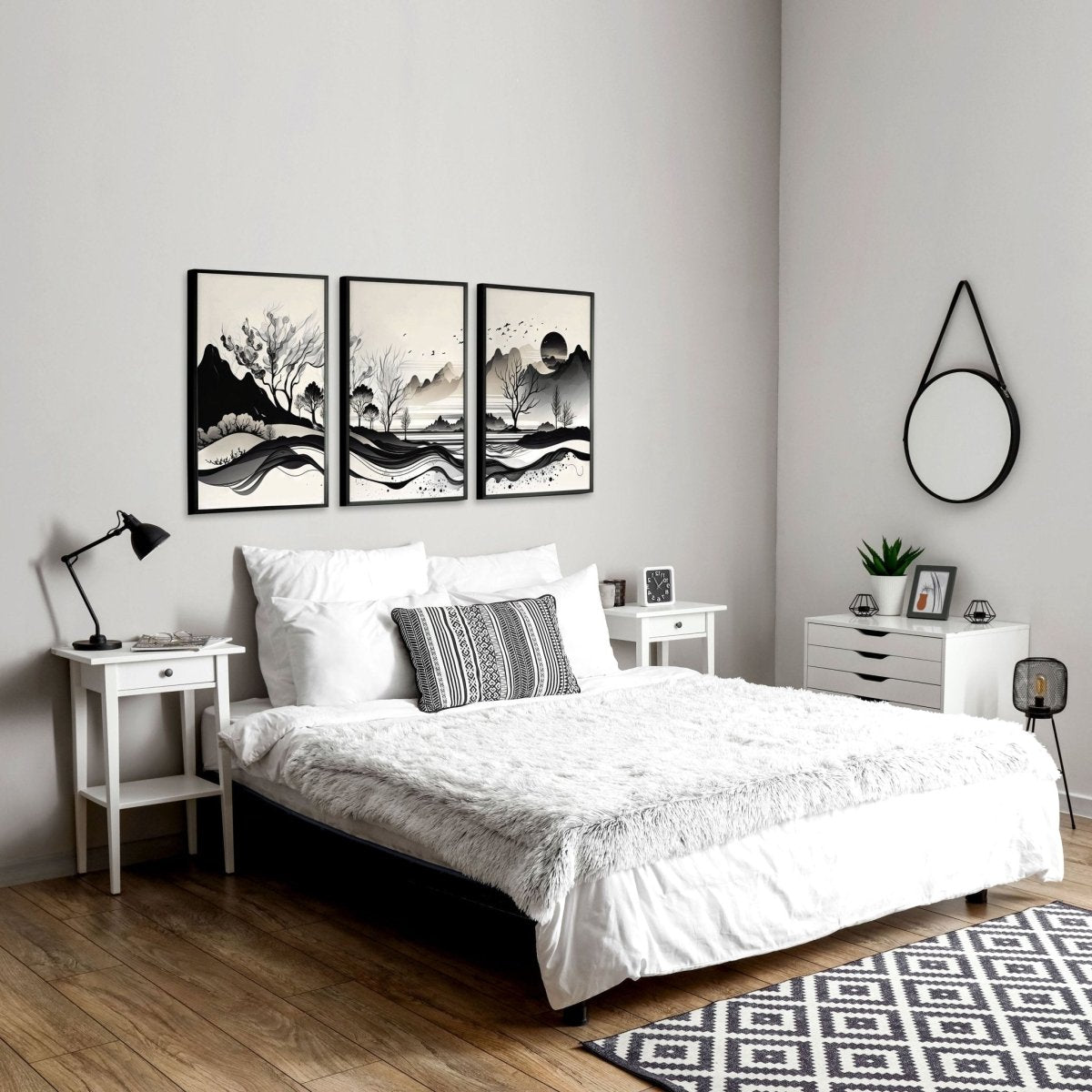 Framed Landscape Wall Art | Set of 3 wall art prints - Joe’s Haven