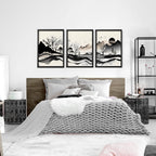 Framed Landscape Wall Art | Set of 3 wall art prints - Joe’s Haven