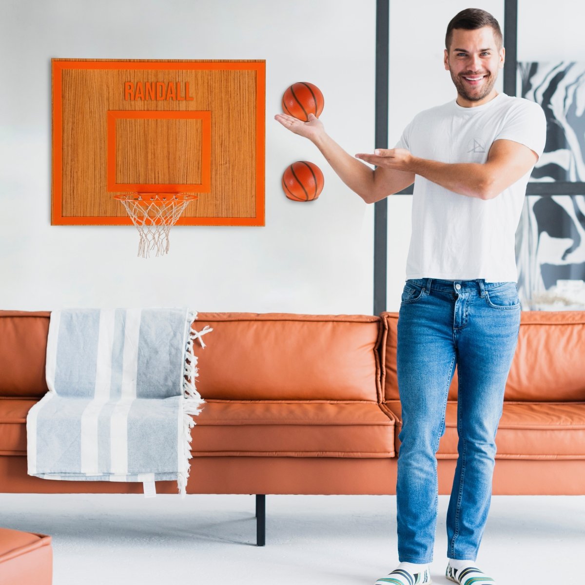 Personalization Wooden Single Hoop African Walnut - Joe’s Haven