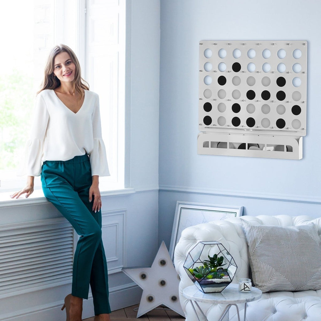 White Four in a Row Wall Game - Joe’s Haven