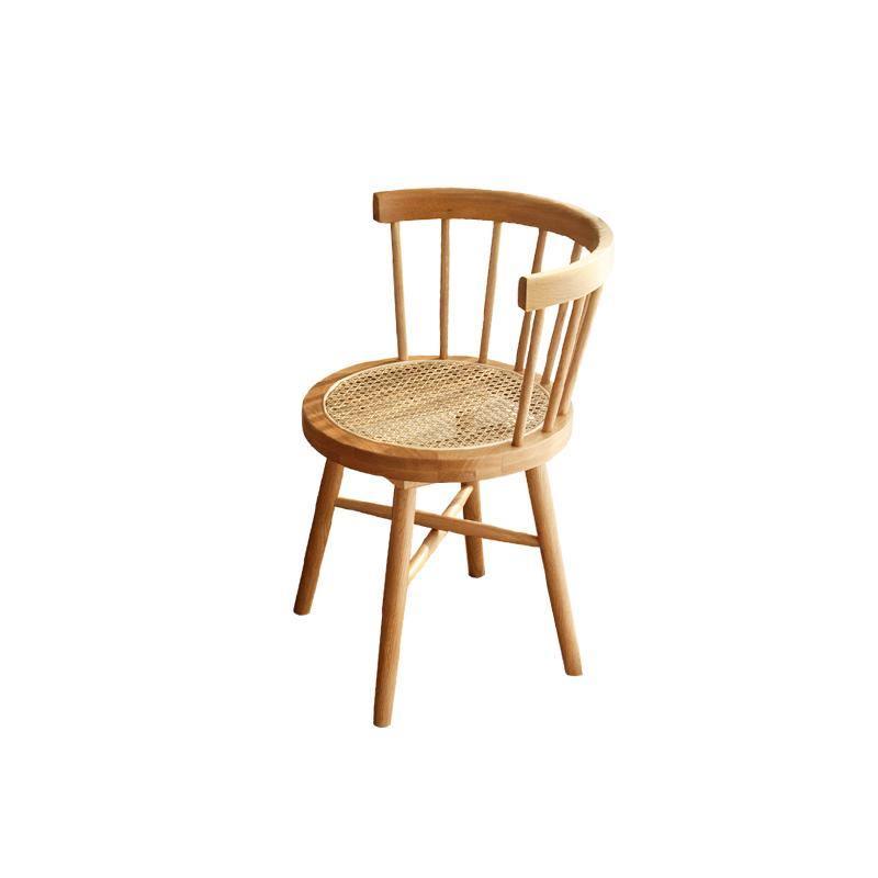 Bruce Rattan Dining Table, Light Oak, Round - Joe’s Haven