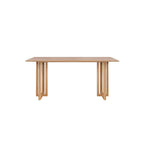 Gavril Rattan Dining Table, Oak, Rectangle - Joe’s Haven
