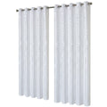 Geometric White Sparkle Blackout Curtains - Joe’s Haven
