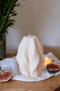 Ribbed Swirl Candle - Joe’s Haven