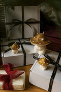Glittery Mushrooms Candles in Gold - Trio - Joe’s Haven