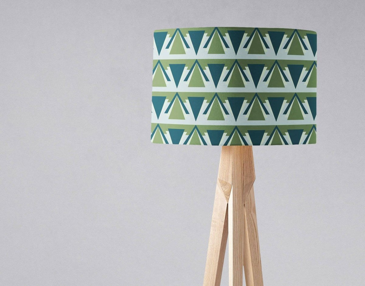 Green and Grey Art Deco Lampshade, Ceiling or Table Lamp Shade - Joe’s Haven
