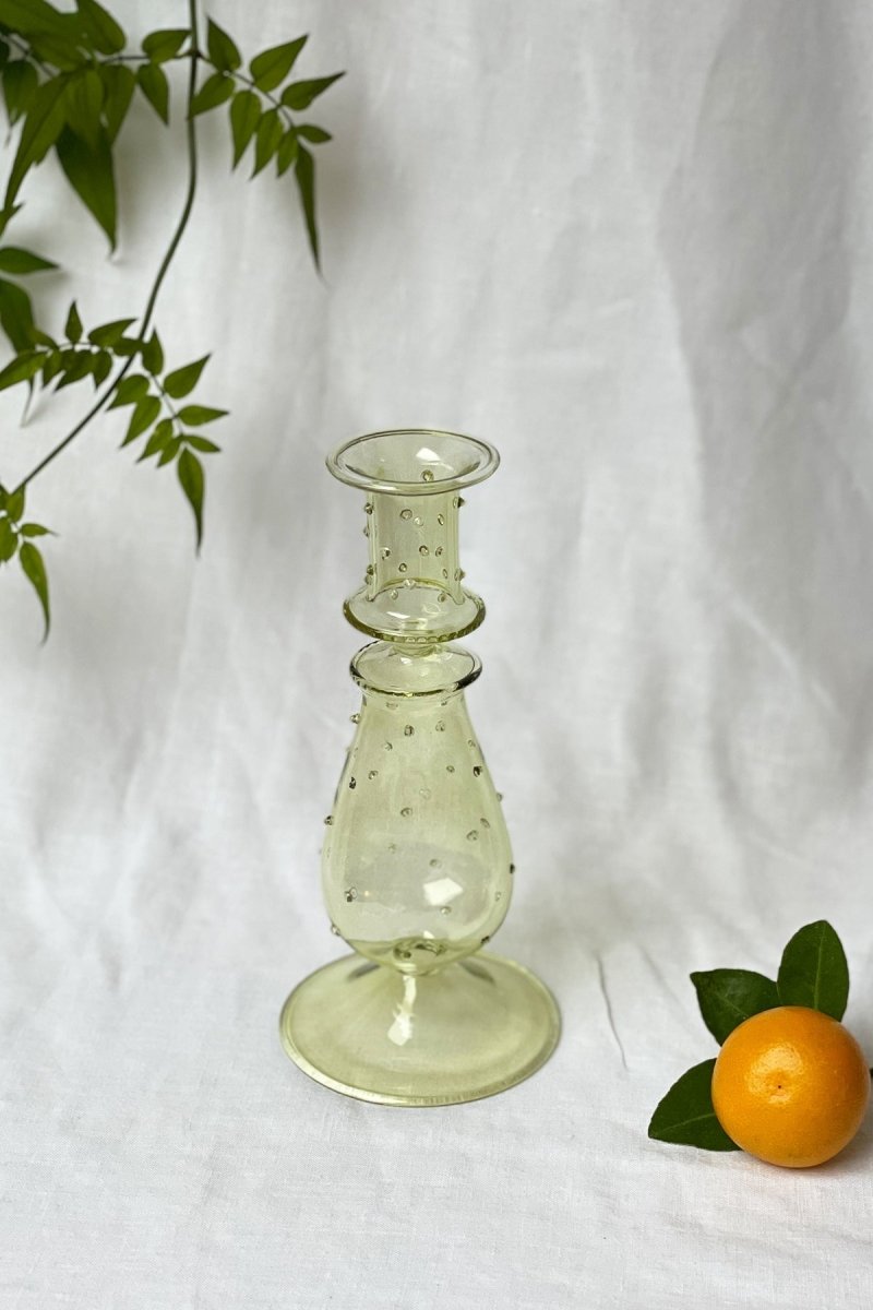 Green Vintage Style Candle Holder - Joe’s Haven