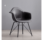 A Set of 2 Bobby Dining Chairs, Distressed Leather - Joe’s Haven