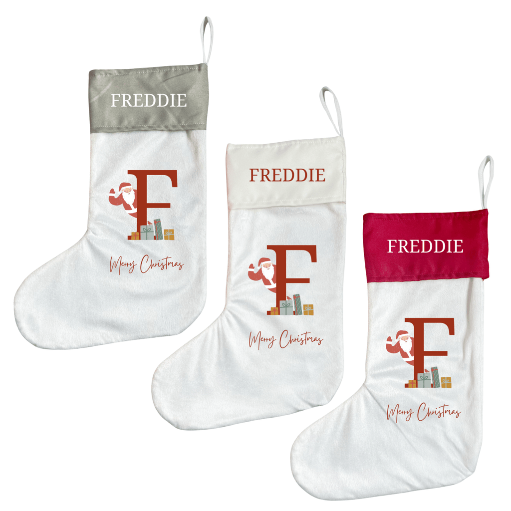 Personalised Christmas Stocking - Santa Brings Gifts Design - Joe’s Haven