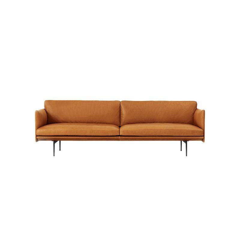Muuto Outline Style Armchair, 2 Seater, Leather - Joe’s Haven