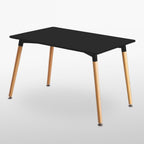 Halo Dining Table and Ghost Chair Set for 4 - Eiffel Plastic Chairs and a Rectangle Dining Table - Joe’s Haven