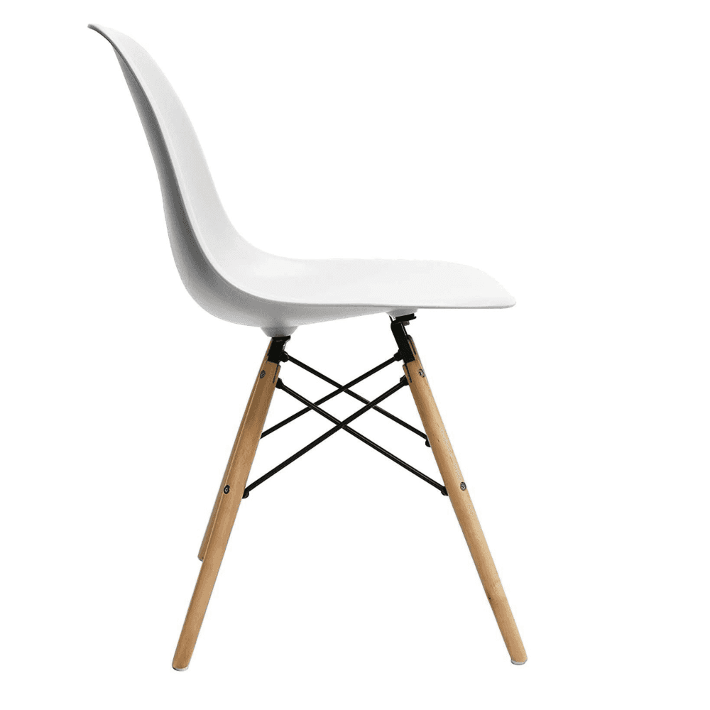 Halo Dining Table and Ghost Chair Set for 4 - Eiffel Plastic Chairs and a Rectangle Dining Table - Joe’s Haven