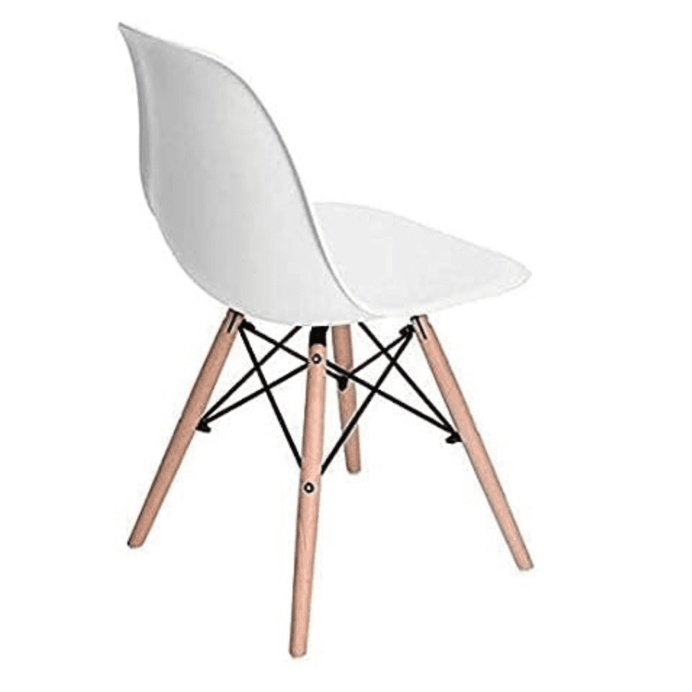 Halo Dining Table and Ghost Chair Set for 4 - Eiffel Plastic Chairs and a Rectangle Dining Table - Joe’s Haven