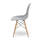 Halo Dining Table and Ghost Chair Set for 4 - Eiffel Plastic Chairs and a Rectangle Dining Table - Joe’s Haven