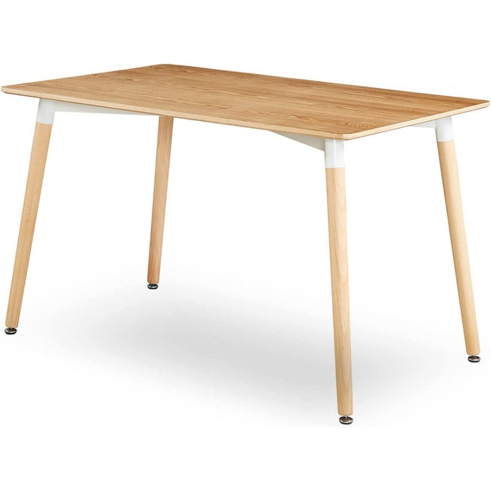 Halo Dining Table and Ghost Chair Set for 4 - Eiffel Plastic Chairs and a Rectangle Dining Table - Joe’s Haven