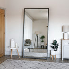 Hanaka - Full Length Black Oak Rectangle Mirror - 200cm x 100cm - Joe’s Haven