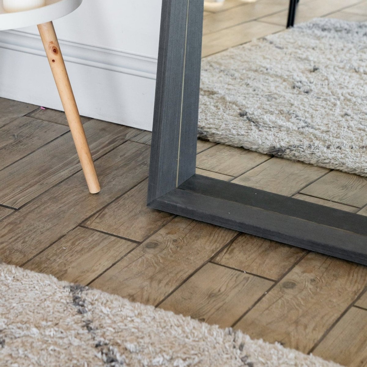 Hanaka - Full Length Black Oak Rectangle Mirror - 200cm x 100cm - Joe’s Haven