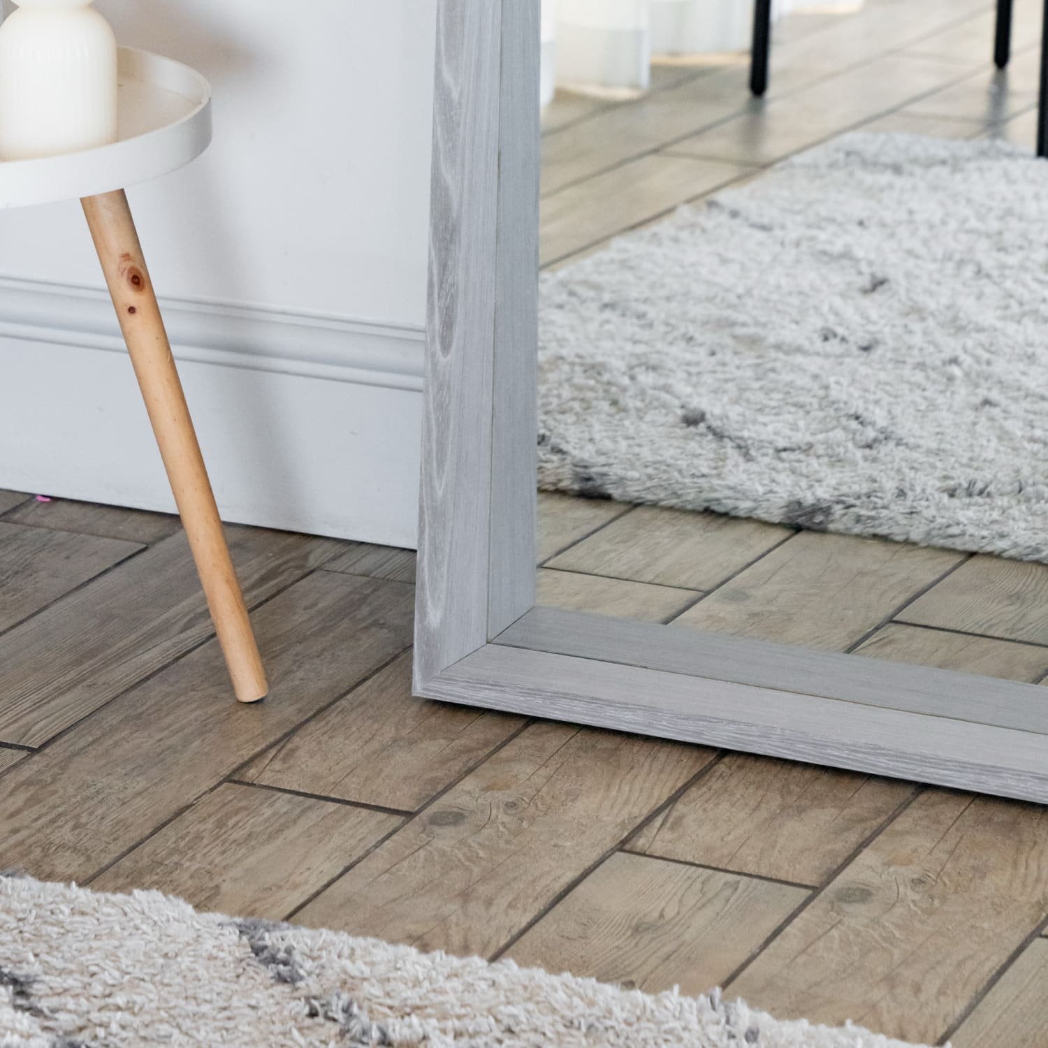 Hanaka - Full Length Grey Oak Rectangle Mirror - 200cm x 100cm - Joe’s Haven