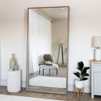 Hanaka - Full Length Walnut Wood Rectangle Mirror - 200cm x 100cm - Joe’s Haven