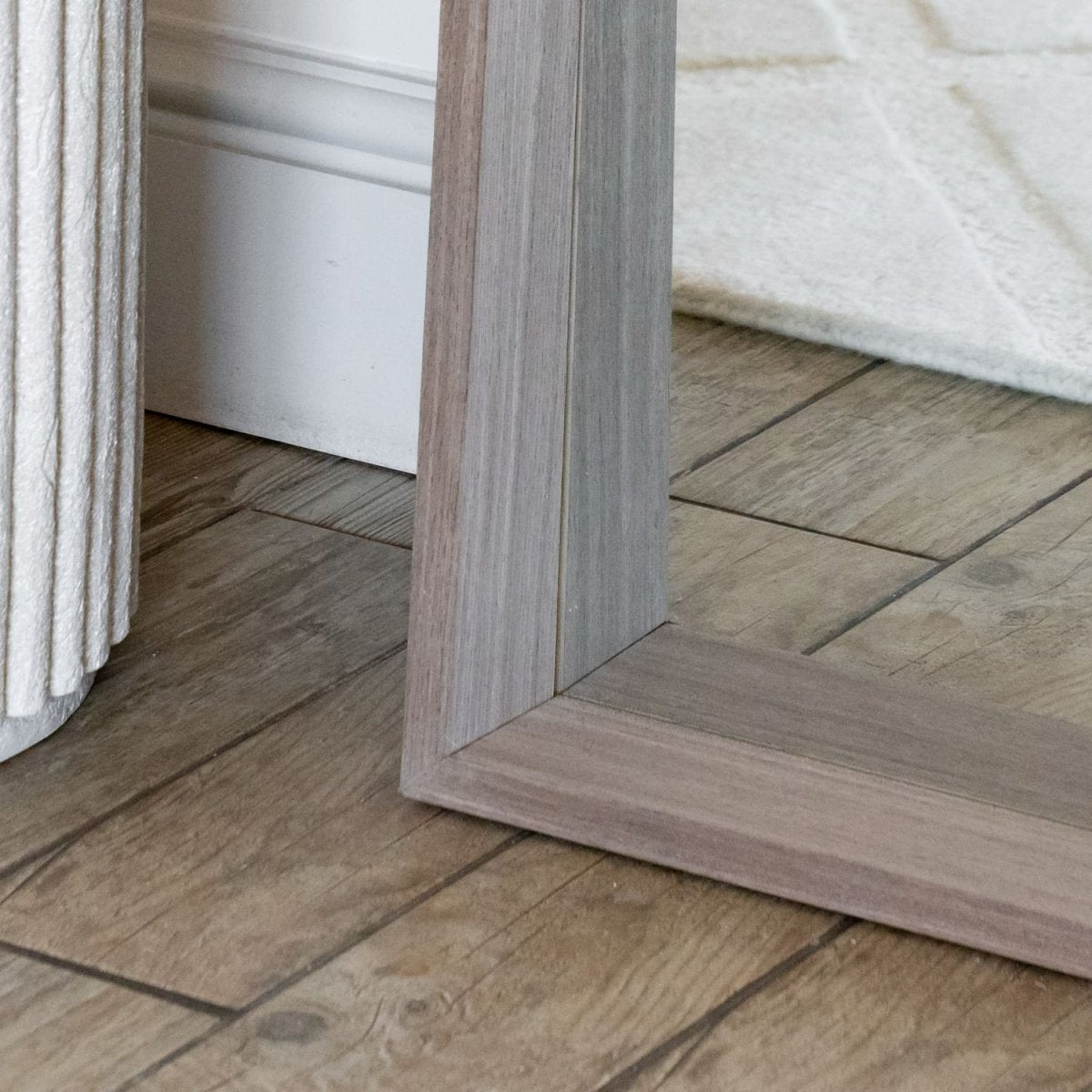 Hanaka - Full Length Walnut Wood Rectangle Mirror - 200cm x 100cm - Joe’s Haven