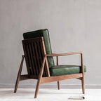 Hans CH32 Green Armchair, Solid Wood - Joe’s Haven