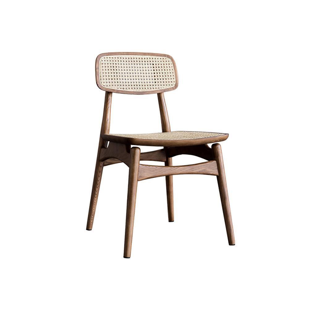 Hans Style Rattan Dining Chair, Light Oak - Joe’s Haven