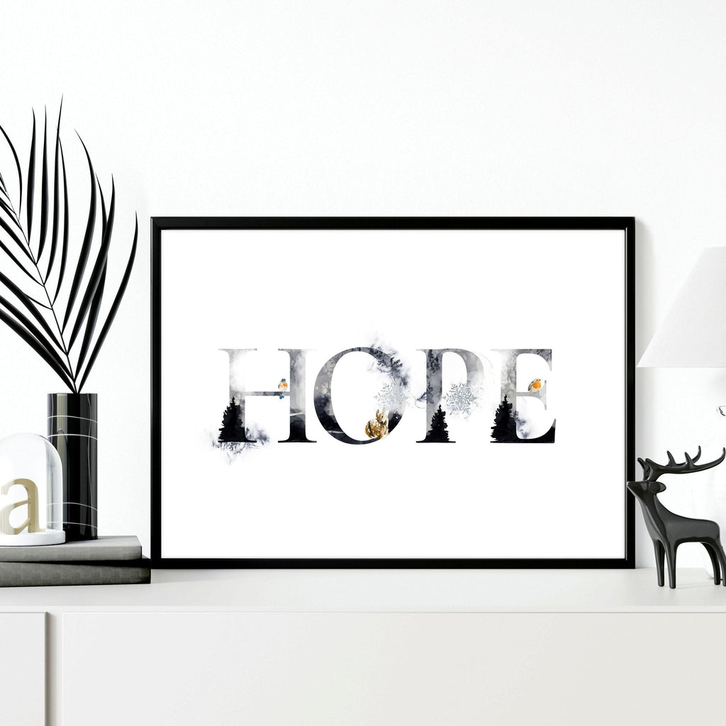 Xmas wall art print for Christmas decor