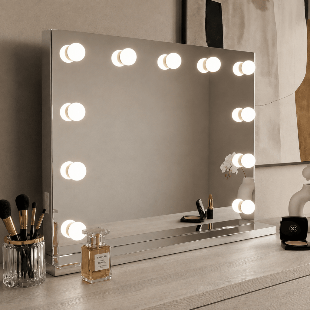 Houston Bluetooth Hollywood Mirror 80x60cm - Joe’s Haven