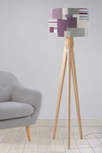 Purple Memphis Style Lampshade, Ceiling or Table Lamp Shade - Joe’s Haven
