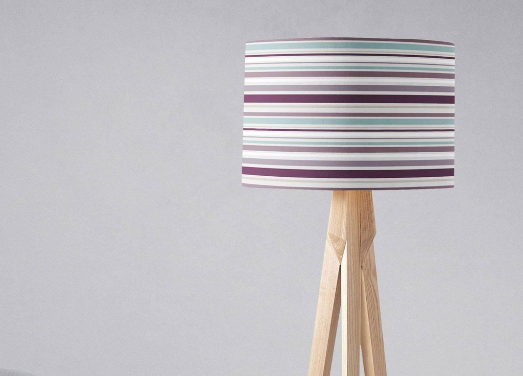 Purple Striped Lampshade, Ceiling or Table Lamp Shade - Joe’s Haven
