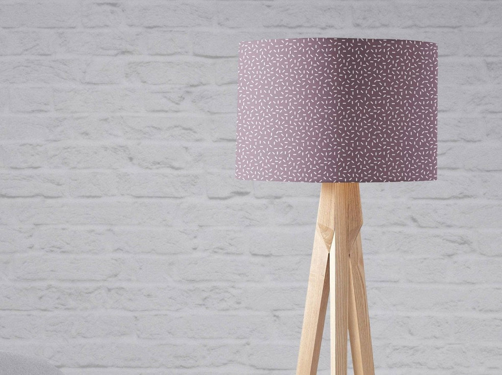 Purple Lampshade with a Modern Line Design, Ceiling or Table Lamp Shade - Joe’s Haven