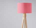 Pink Lampshade with a White Chevron Design, Ceiling or Table Lamp Shade - Joe’s Haven