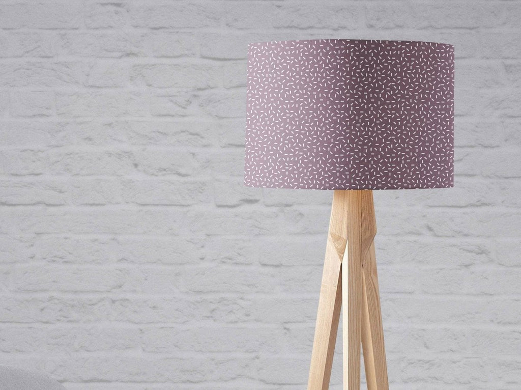 Purple Lampshade with a Modern Line Design, Ceiling or Table Lamp Shade - Joe’s Haven