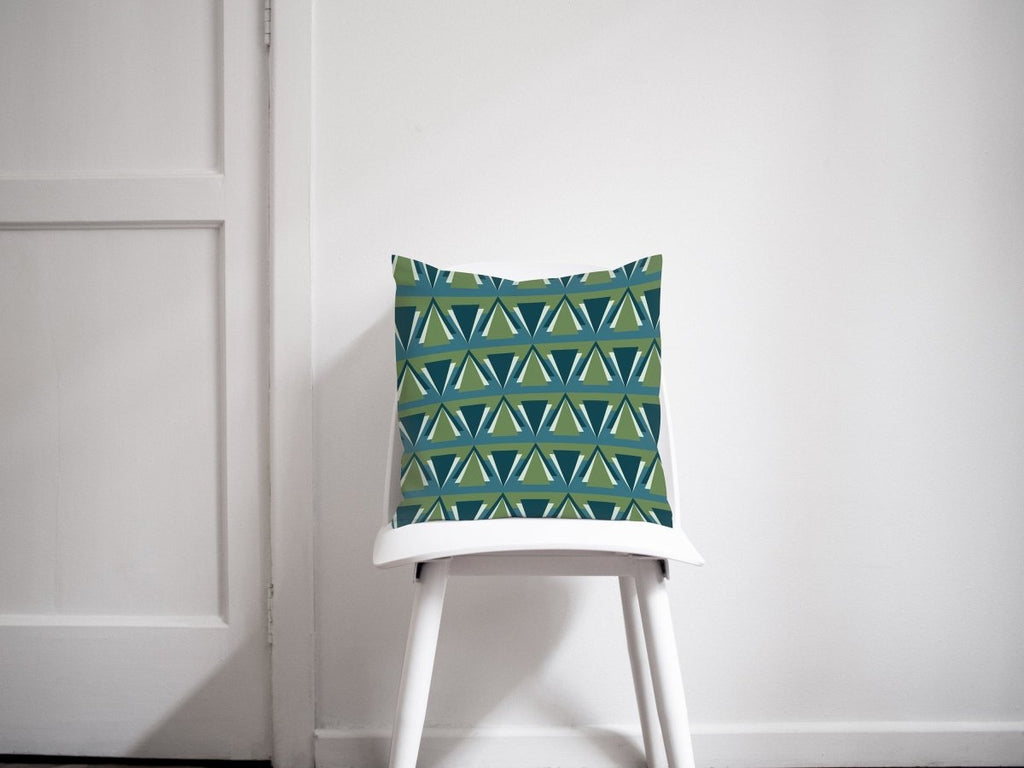 Green and Blue Art Deco Design Cushions, Throw Pillow - Joe’s Haven