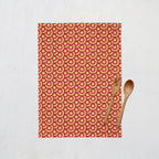 Orange Tea Towels with a 70's Retro Design, Dish Towels, Kitchen Towels - Joe’s Haven