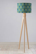 Green and Blue Art Deco Lampshade - Joe’s Haven