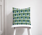 Green and Grey Art Deco Design Cushion, Throw Pillow - Joe’s Haven