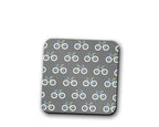 Grey Coaster with a Bicycle Design, Table Decor Drinks Mat - Joe’s Haven