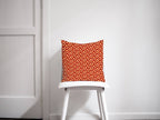Orange Cushion with a 70's Retro Circles Design, Throw Pillow - Joe’s Haven