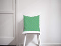 Green Cushion with a Green and Blue Circles 70's Retro Design, Throw Pillow - Joe’s Haven