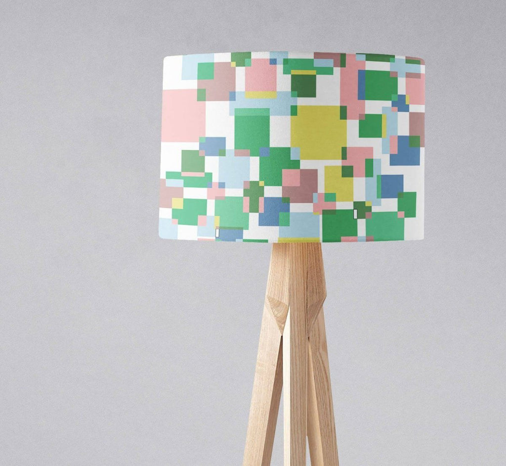 Green and Pink Colour Block Lampshade, Ceiling or Table Lamp Shade - Joe’s Haven